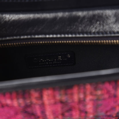 Chanel Tweed Calfskin Small Gabrielle Hobo Dark Navy 8 of 10