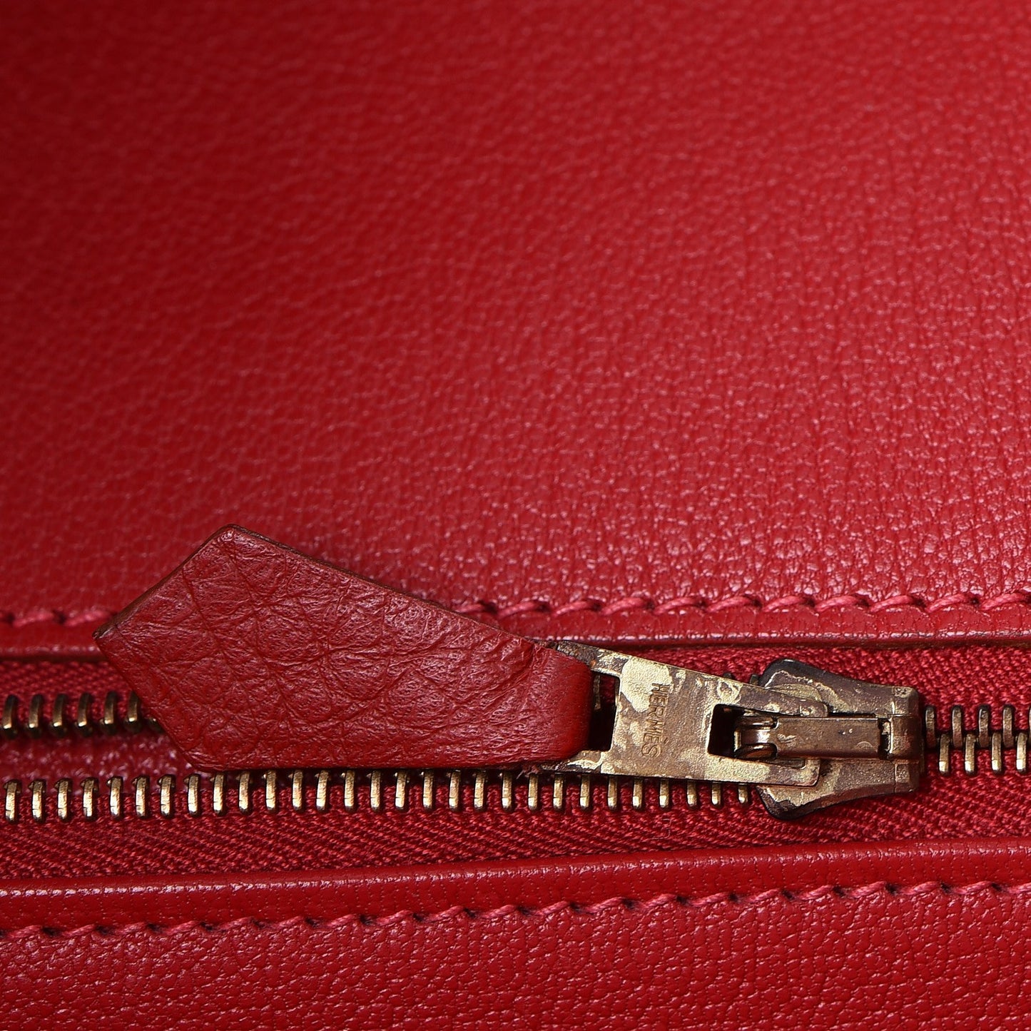 Taurillon Clemence Birkin 40 Rouge Casaque