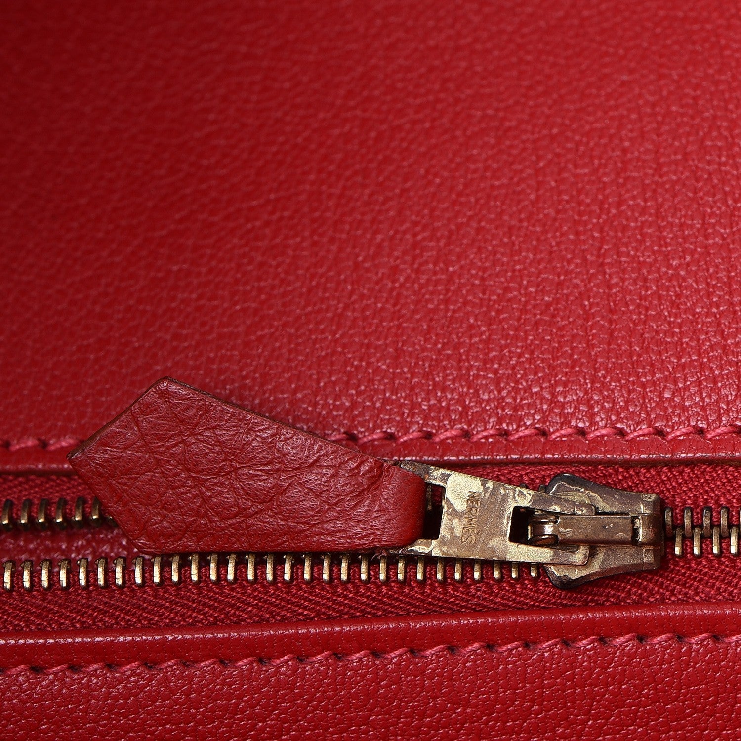 Hermes Taurillon Clemence Birkin 40 Rouge Casaque 18 of 46