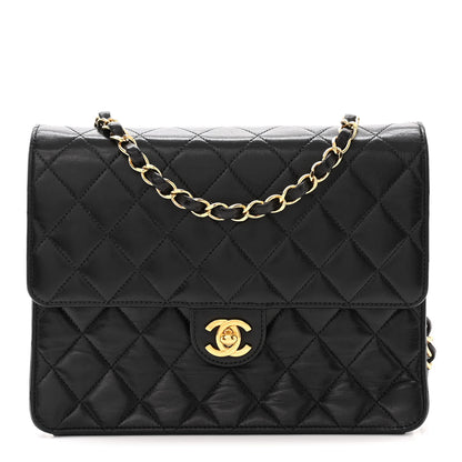 Chanel Lambskin Quilted Small Single Flap Bag Black 1 of 13