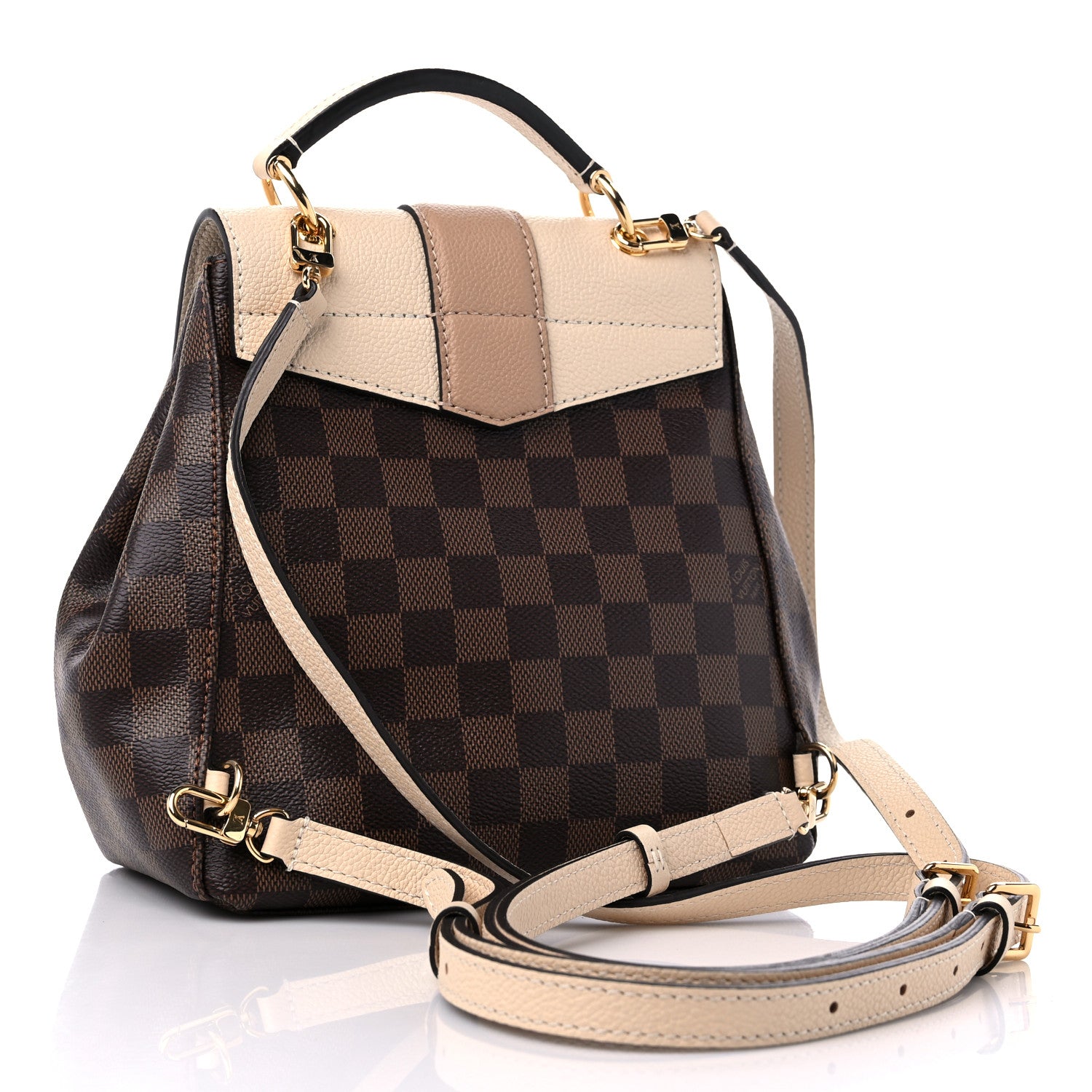 Louis Vuitton Damier Ebene Clapton Backpack Creme 3 of 8