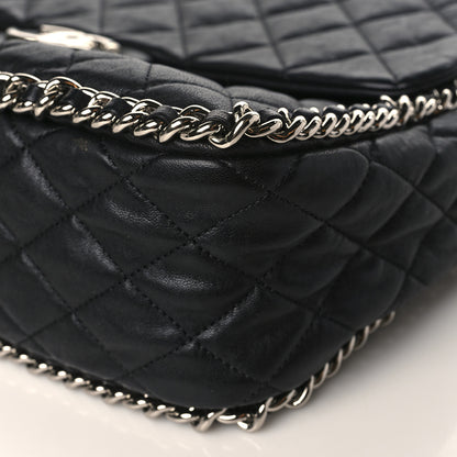 Chanel Washed Lambskin Quilted Maxi Chain Around Flap Black 9 of 9