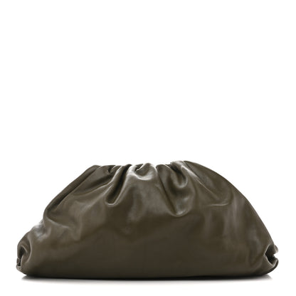Bottega Veneta Smooth Butter Calf The Pouch Oversized Clutch Kaki Fondent 1 of 10
