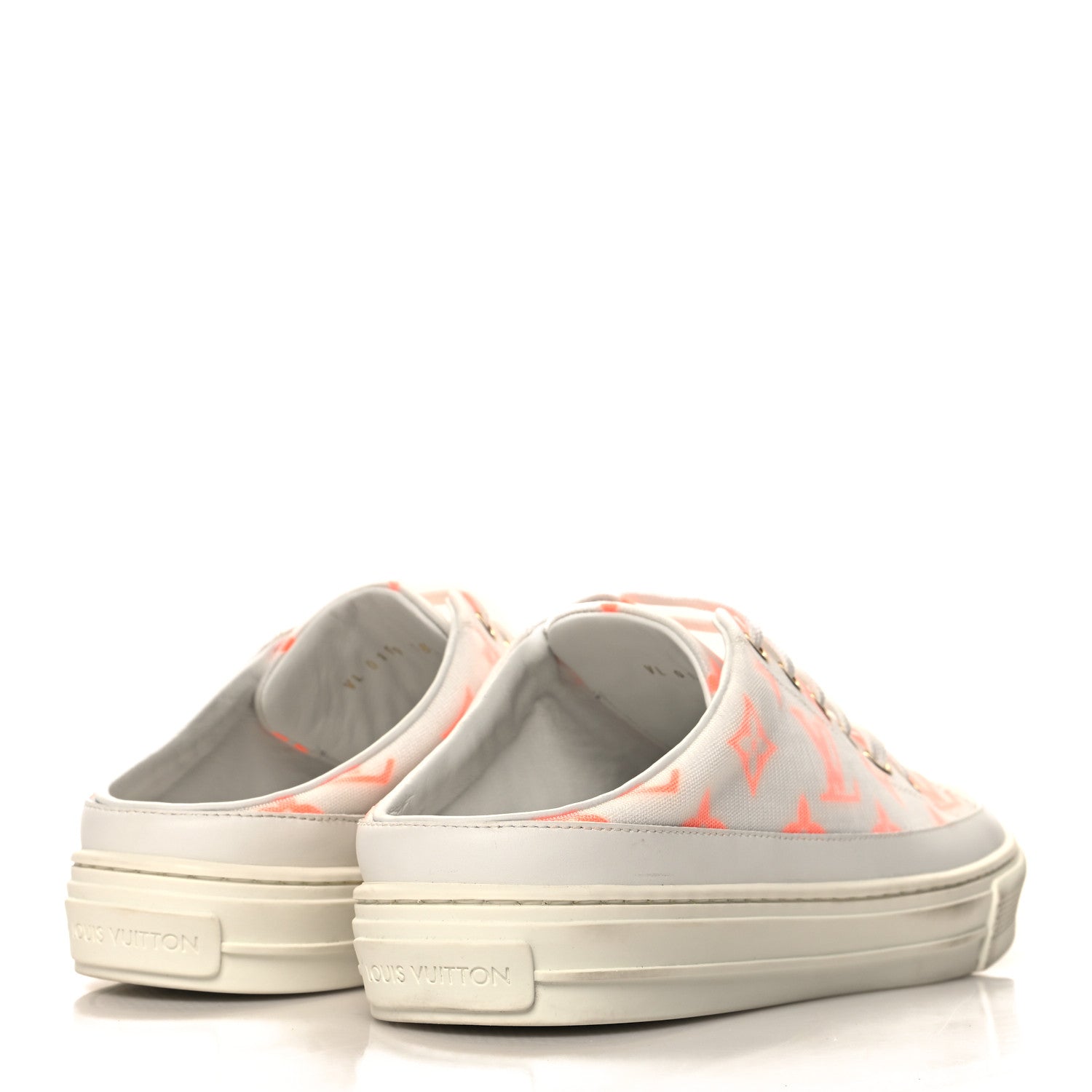Louis Vuitton Technical Fabric Monogram Stellar Open Back Sneakers 38.5 Orange 5 of 8