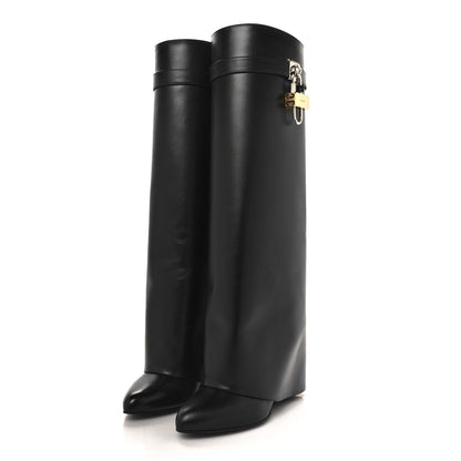 Givenchy Calfskin Shark Lock Pant Boots 38.5 Black 3 of 8