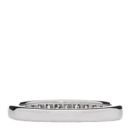 Tiffany Platinum Diamond 2.5mm Half Circle Wedding Band Ring 48 4.5 3 of 5