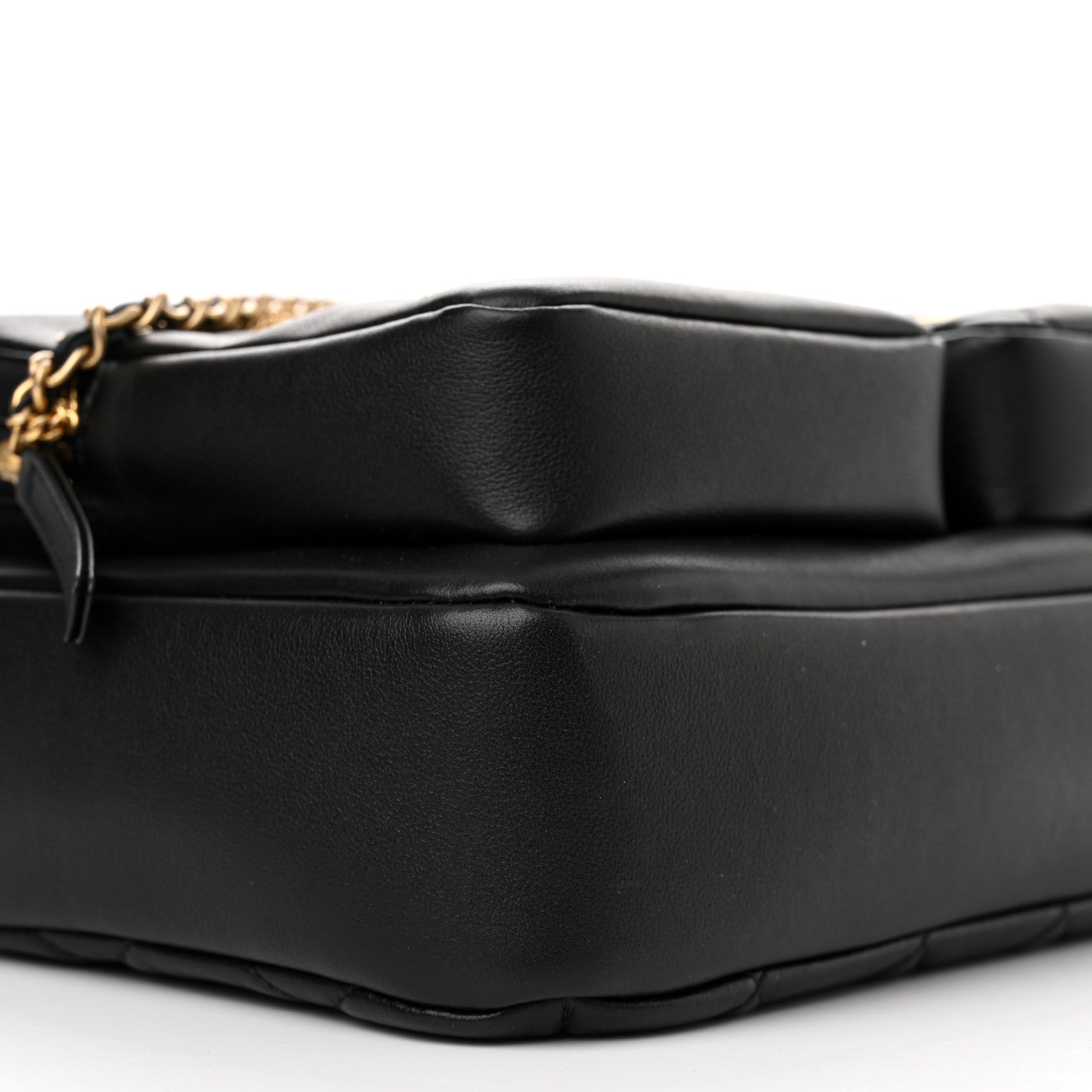 Chanel Calfskin Quilted Large Camera Case Black 9 of 10