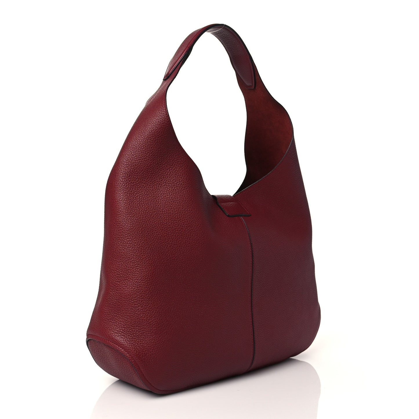 Calfskin Gancini Hobo Red