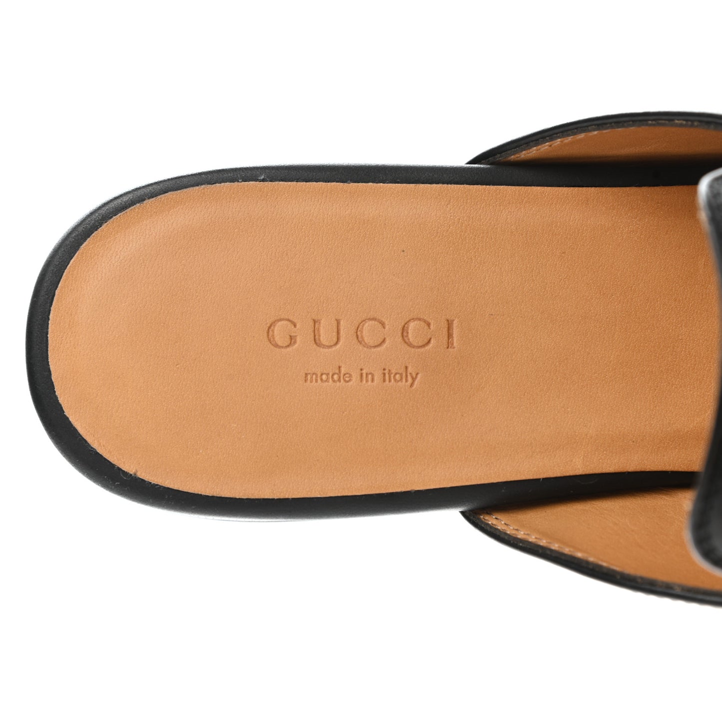 Calfskin Womens Princetown Slippers 38.5 Black
