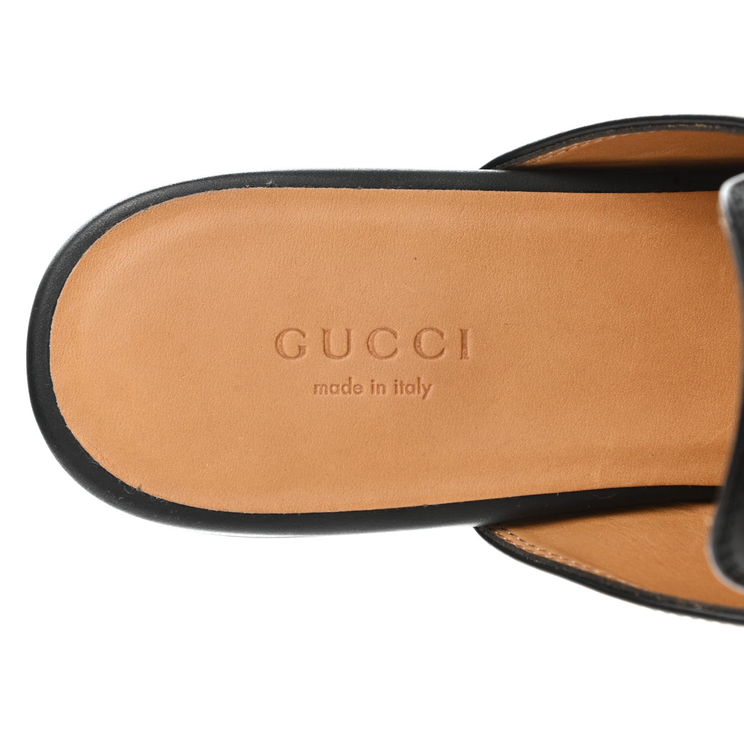 Gucci Calfskin Womens Princetown Slippers 38.5 Black 7 of 11