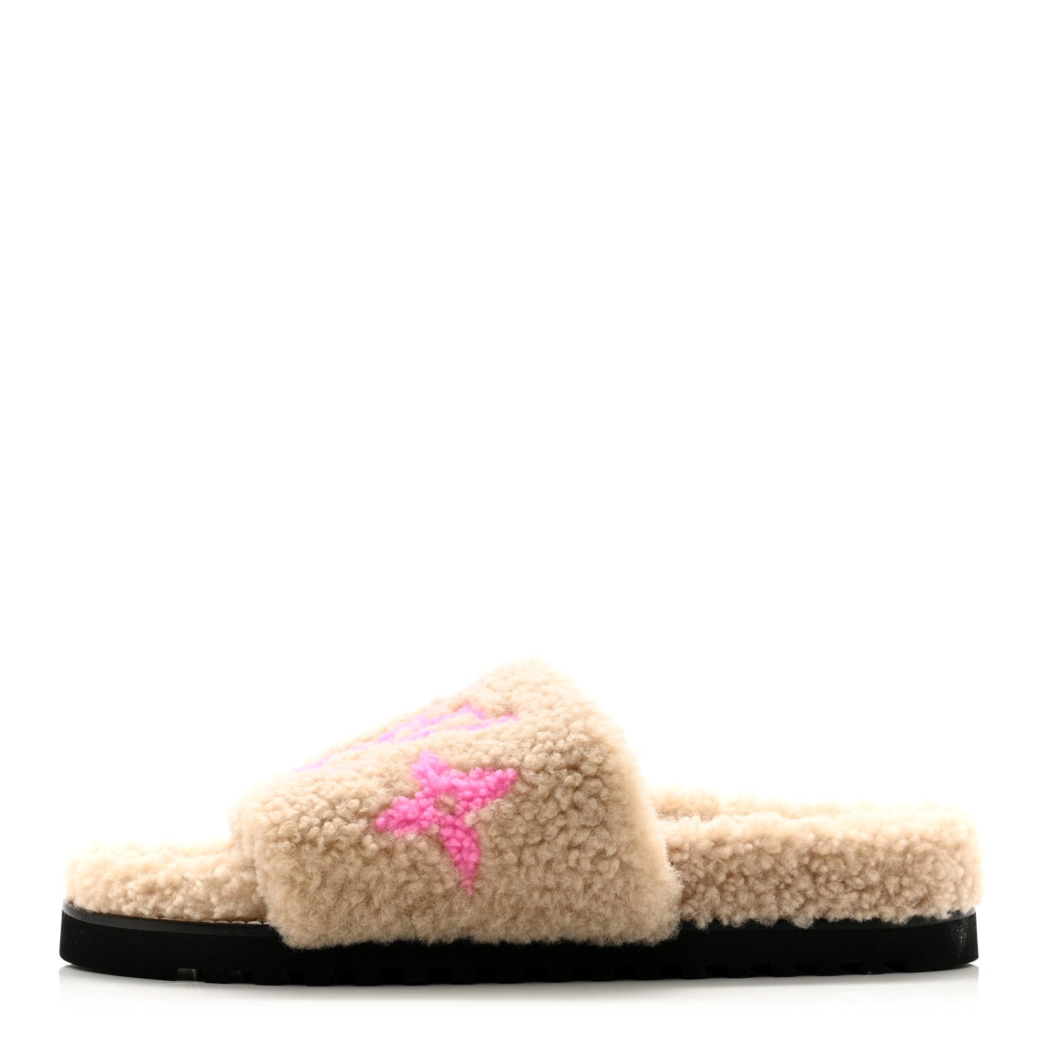 Louis Vuitton Shearling Paseo Flat Comfort Mule 41 Beige 1 of 8