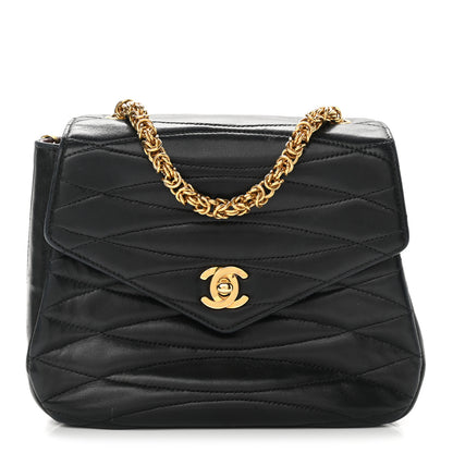 Chanel Lambskin Quilted Small Single Flap Black 1 of 12