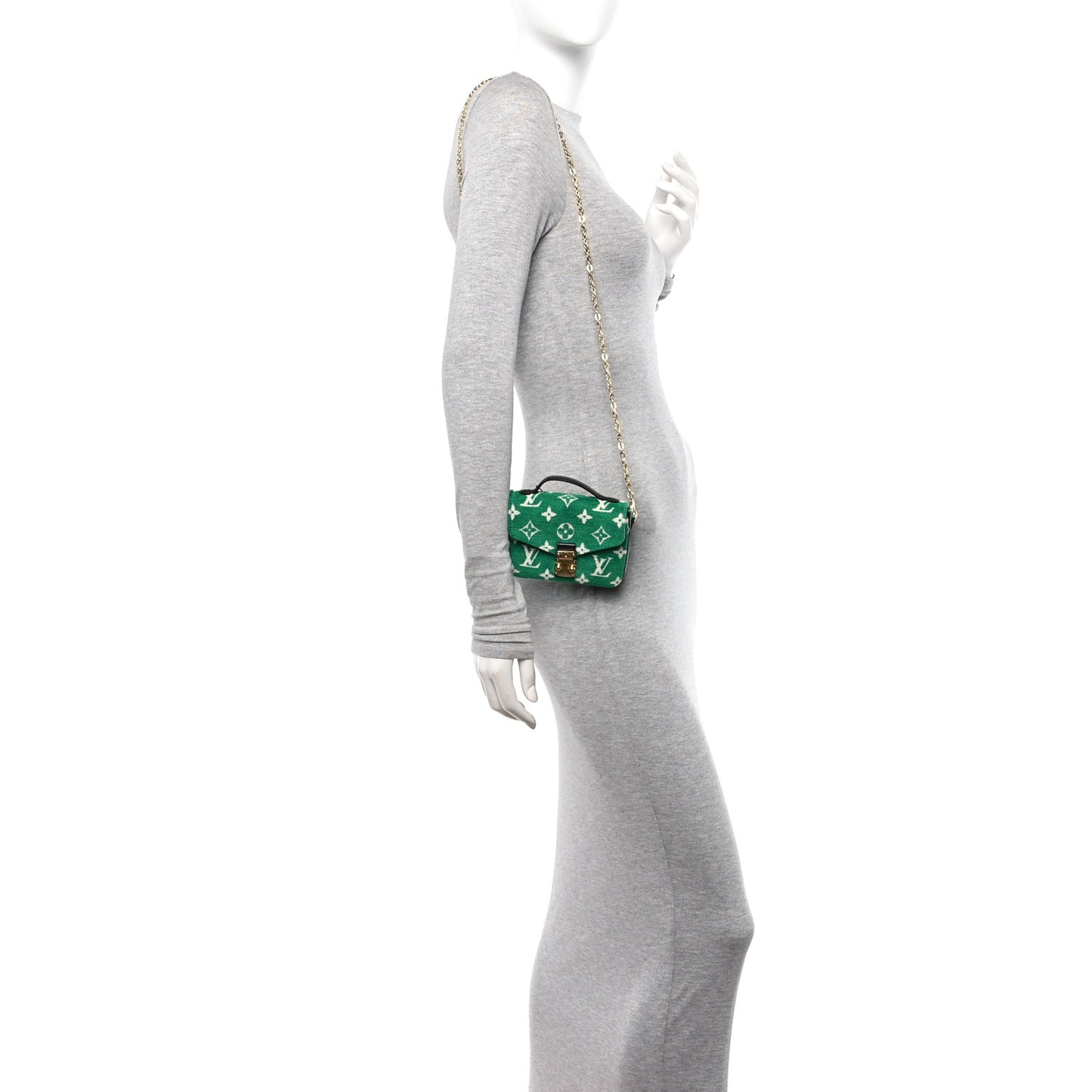 Monogram Jacquard Velvet Micro Metis Green