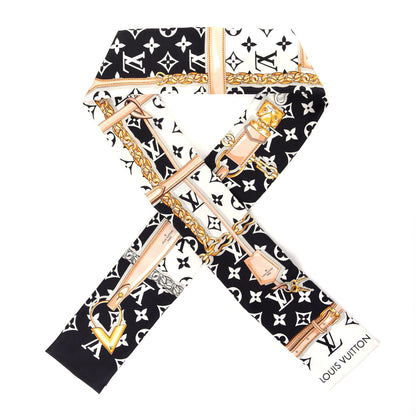 Louis Vuitton Silk Monogram Confidential Bandeau Black 1 of 5