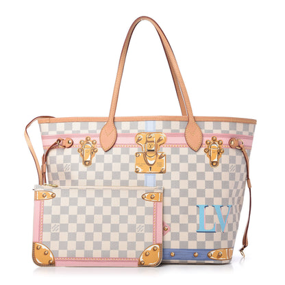 Louis Vuitton Damier Azur Summer Trunks Neo Neverfull MM 1 of 11