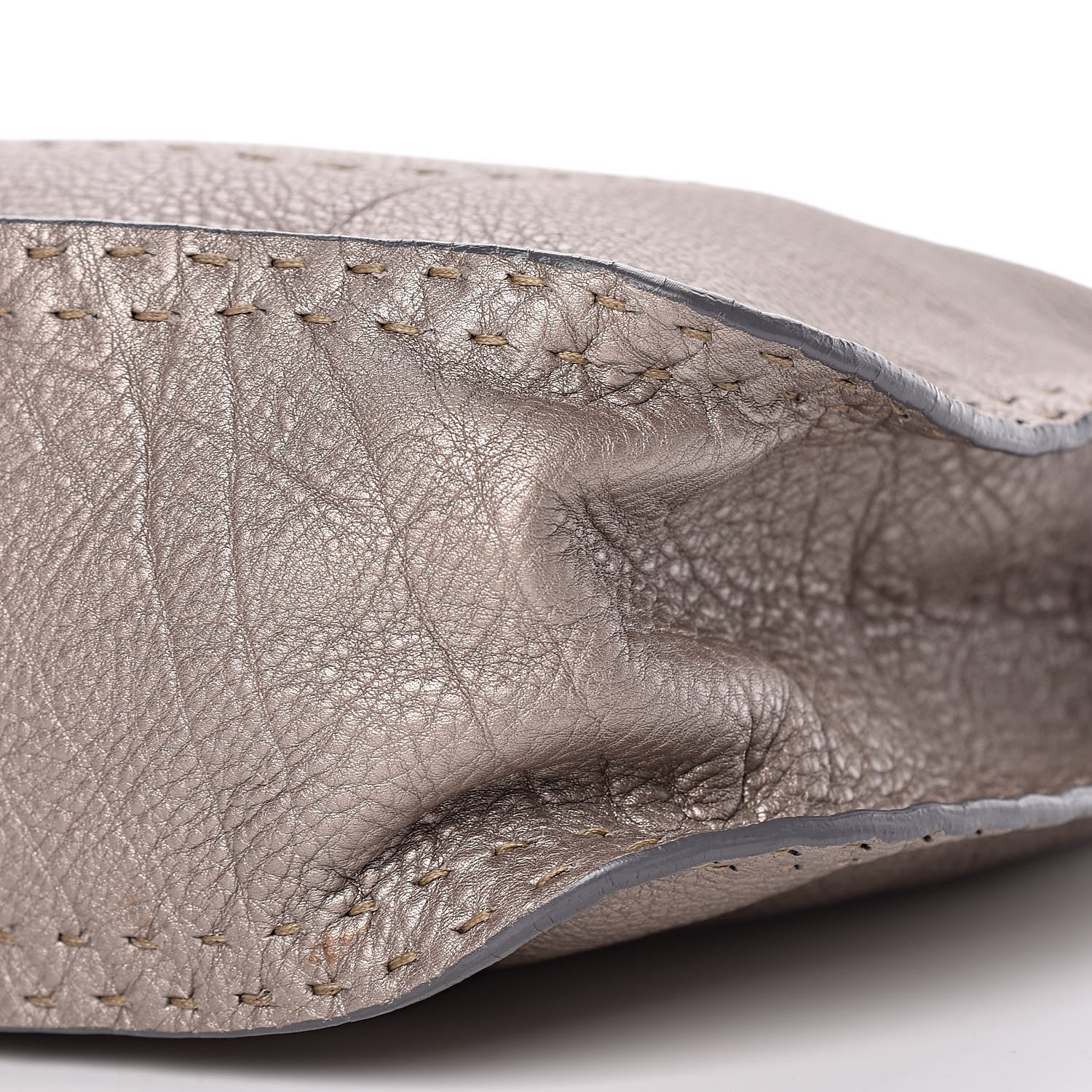 Fendi Cuoio Romano Selleria Hobo Peltro 7 of 13