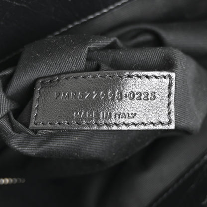 Saint Laurent Crinkled Calfskin Matelasse Monogram Large Niki Shopper Tote Black 7 of 10