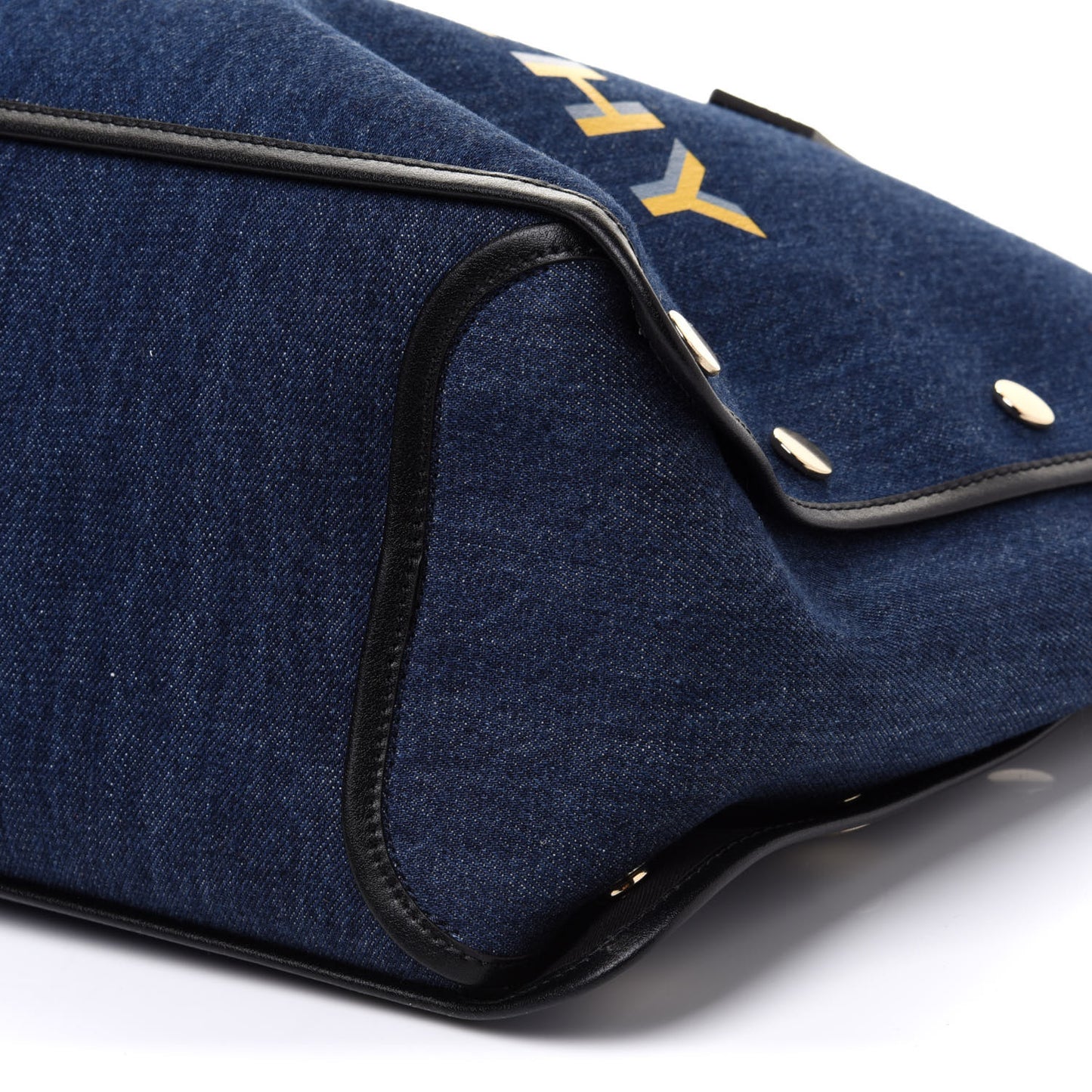 Denim Medium Logo Bond Shopper Tote Blue