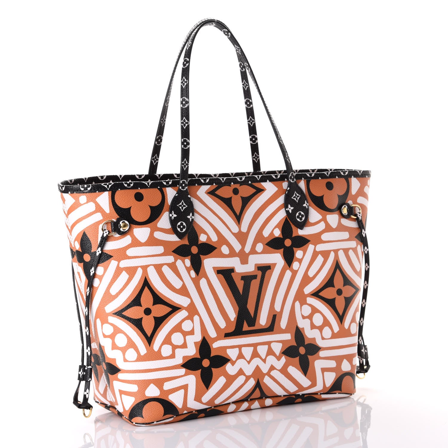 Louis Vuitton Monogram Giant Crafty Neverfull MM Creme Caramel 2 of 9