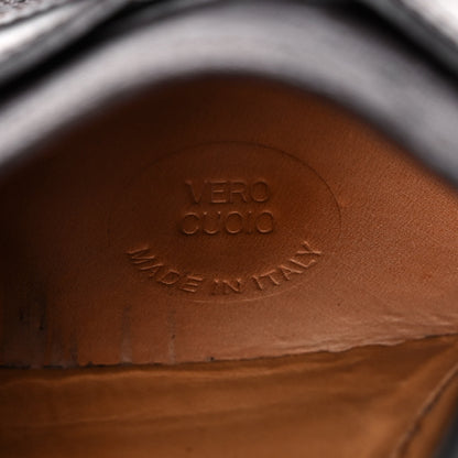 Gucci Diamante Calfskin Mens Driver Loafers 9 Brown 9 of 12