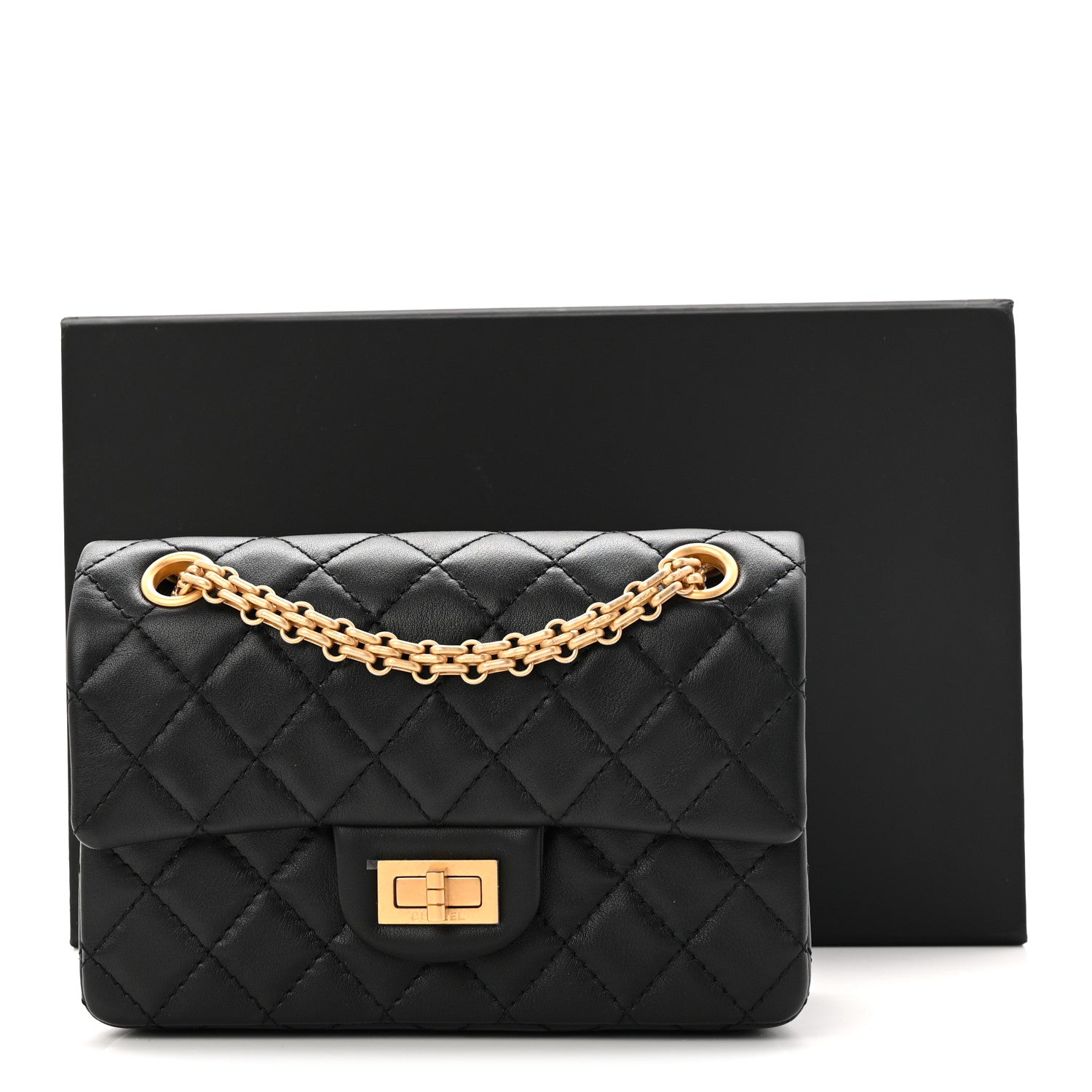 Chanel Calfskin Quilted 2.55 Reissue Mini Flap Black 11 of 11