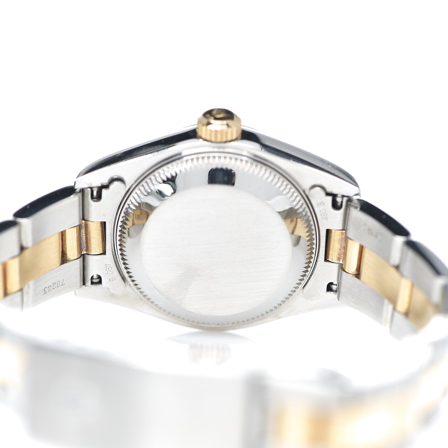 Stainless Steel 18K Yellow Gold Diamond 26mm Oyster Perpetual Datejust Watch Silver Jubilee 79173