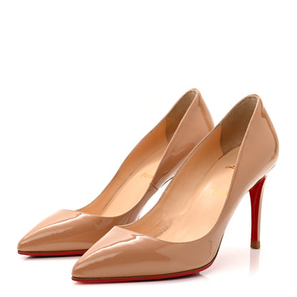 Christian Louboutin Patent Pigalle Follies 85 Pumps 39.5 Nude 4 of 9