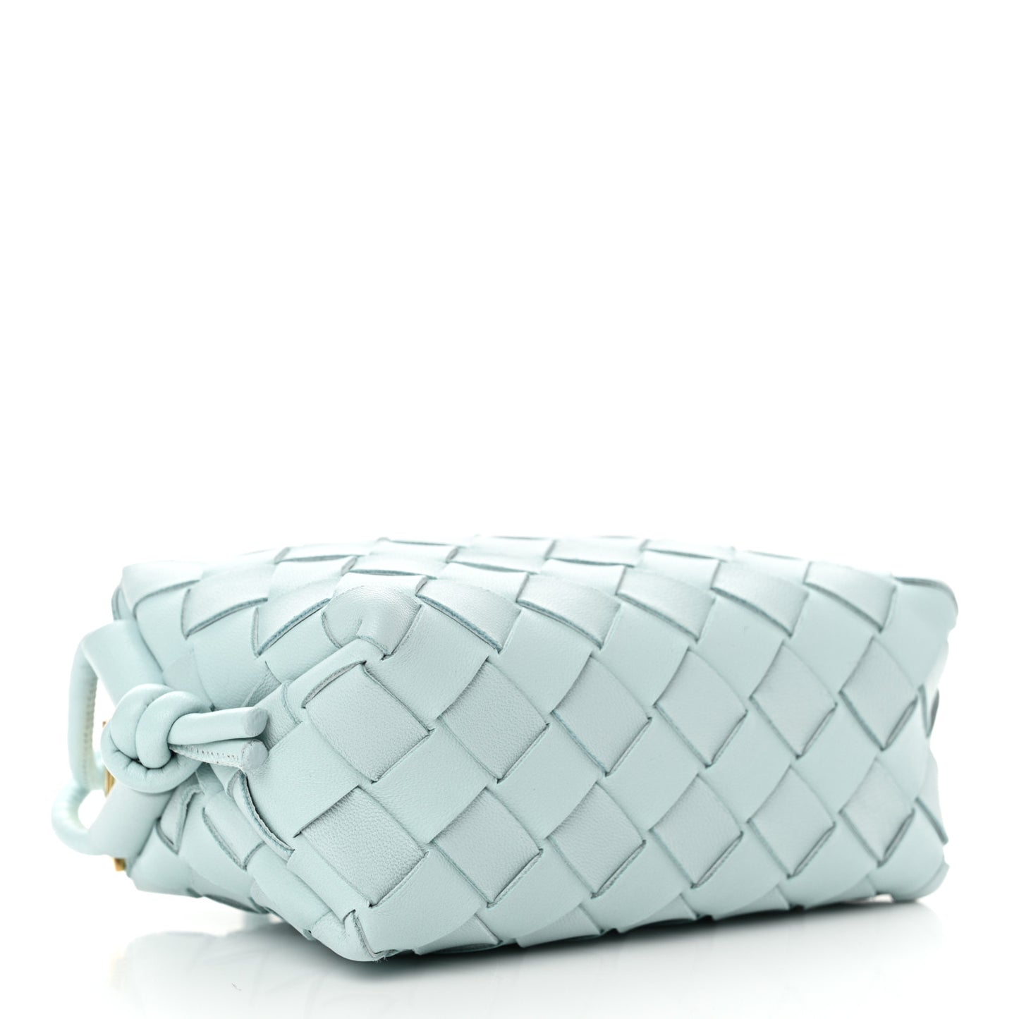 Nappa Intrecciato Candy Loop Camera Bag Teal Washed