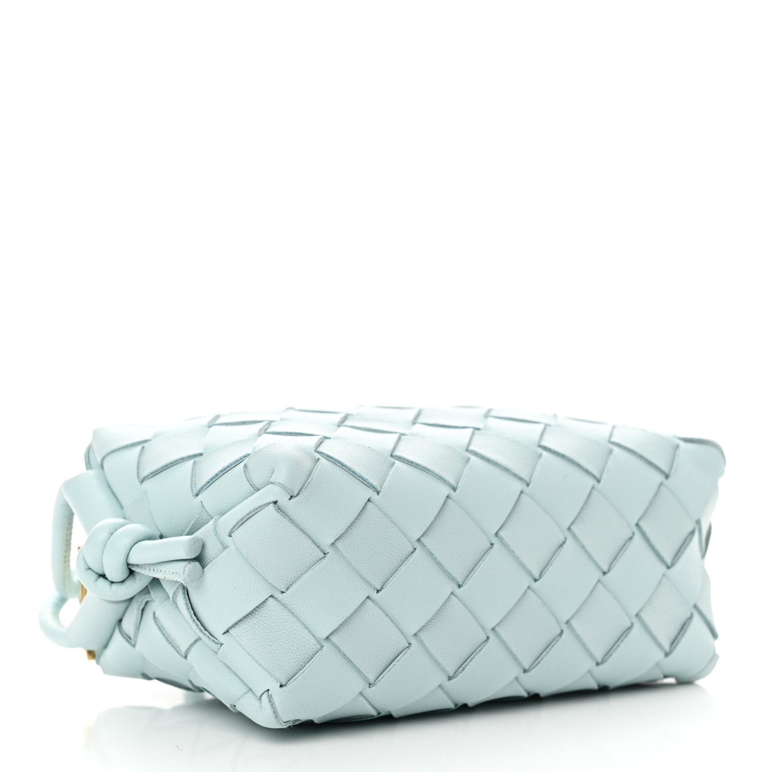 Bottega Veneta Nappa Intrecciato Candy Loop Camera Bag Teal Washed 4 of 10