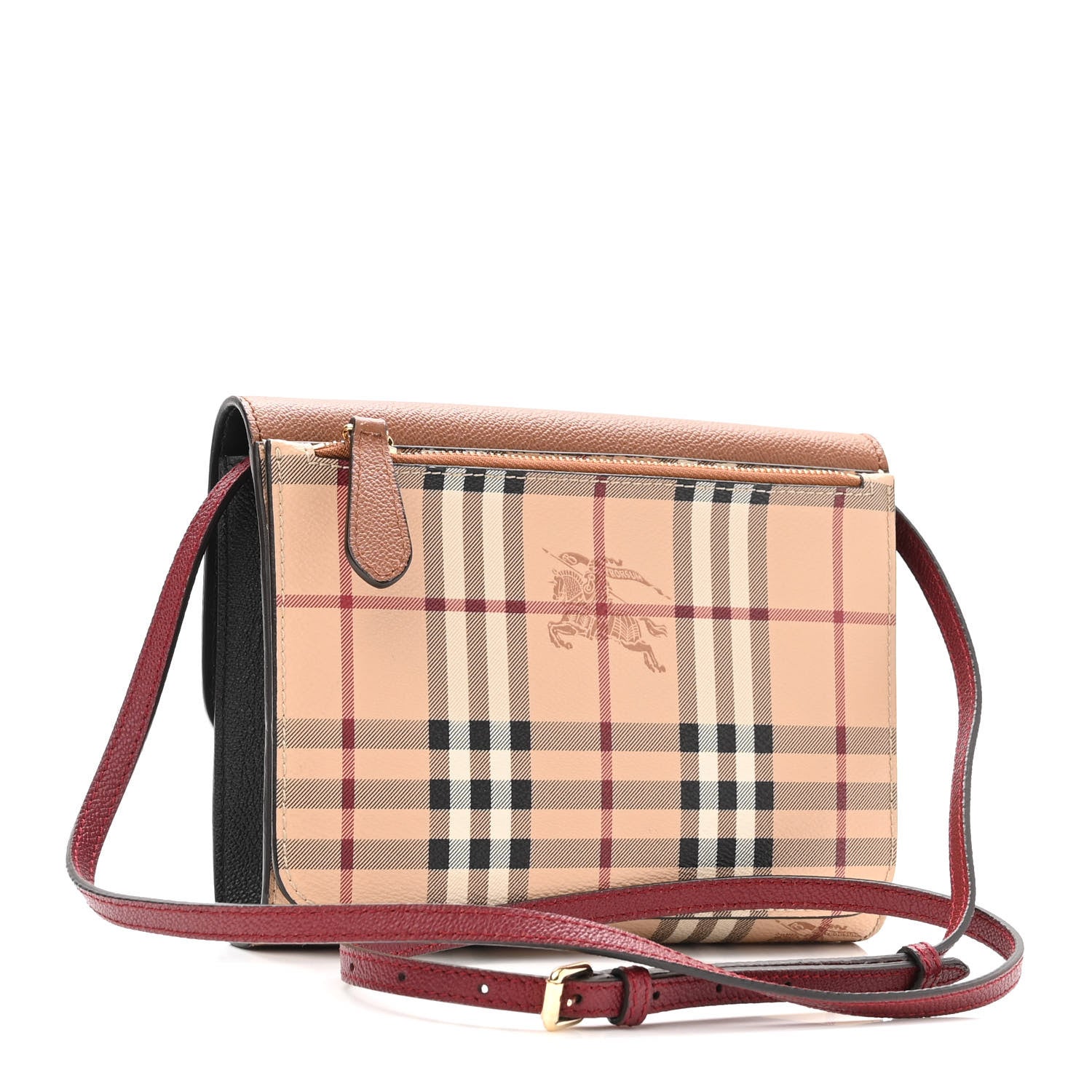 Burberry Haymarket Check Small Loxley Crossbody Bright Toffee 3 of 9