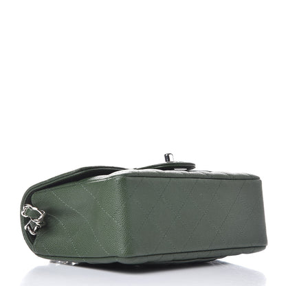 Chanel Caviar Quilted Mini Rectangular Flap Green 4 of 7