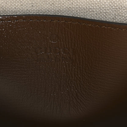 Gucci GG Supreme Monogram Azalea Calfskin Retro Interlocking G Flat Messenger Bag Beige Ebony Brown Sugar 6 of 10