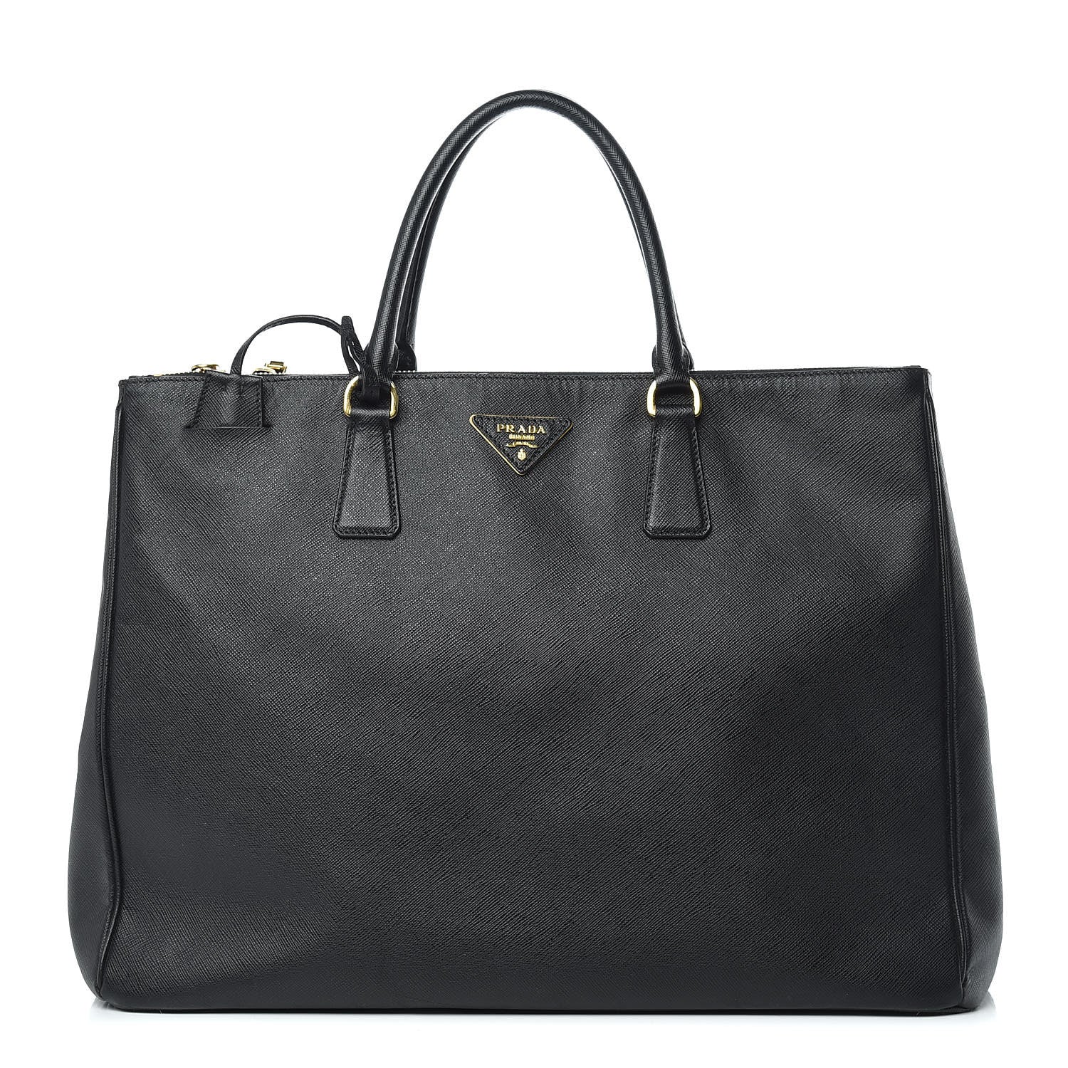 Prada Saffiano Lux Extra Large Galleria Double Zip Tote Black 1 of 19