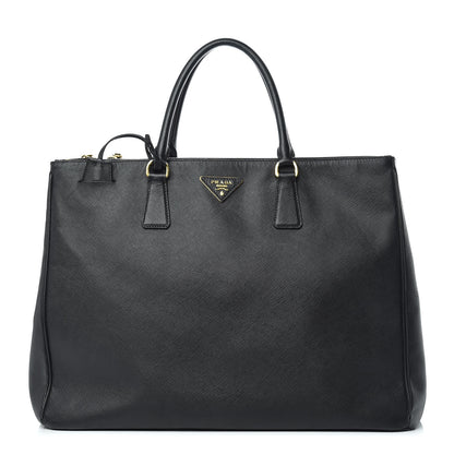 Prada Saffiano Lux Extra Large Galleria Double Zip Tote Black 1 of 19