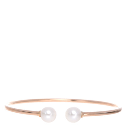 Tiffany 18K Rose Gold Pearl 8mm HardWear Ball Wire Bracelet 1 of 4