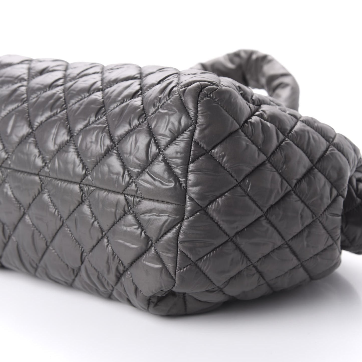 Nylon Quilted Coco Cocoon Bowler Grey