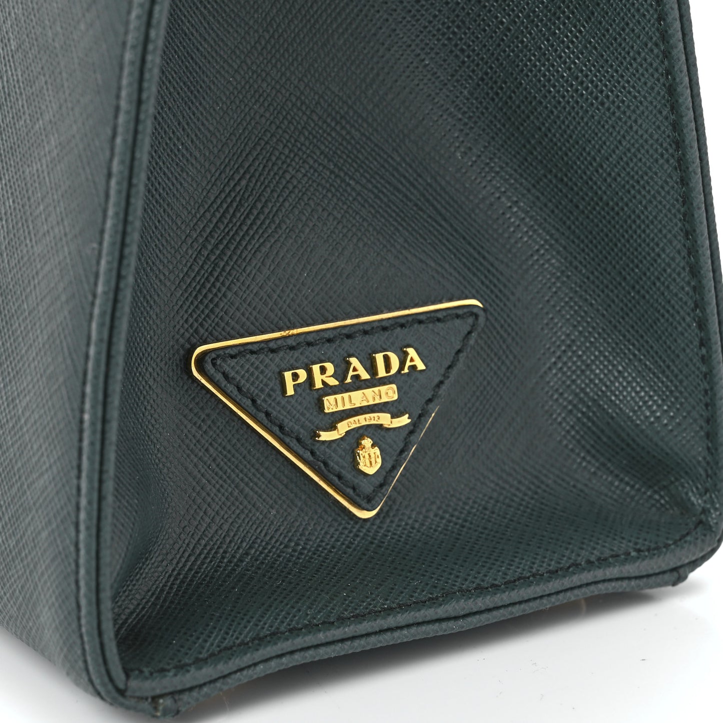 Saffiano Lux Framed Bag Smeraldo