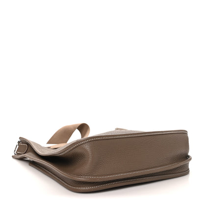 Hermes Taurillon Clemence Evelyne III PM Etoupe 4 of 10