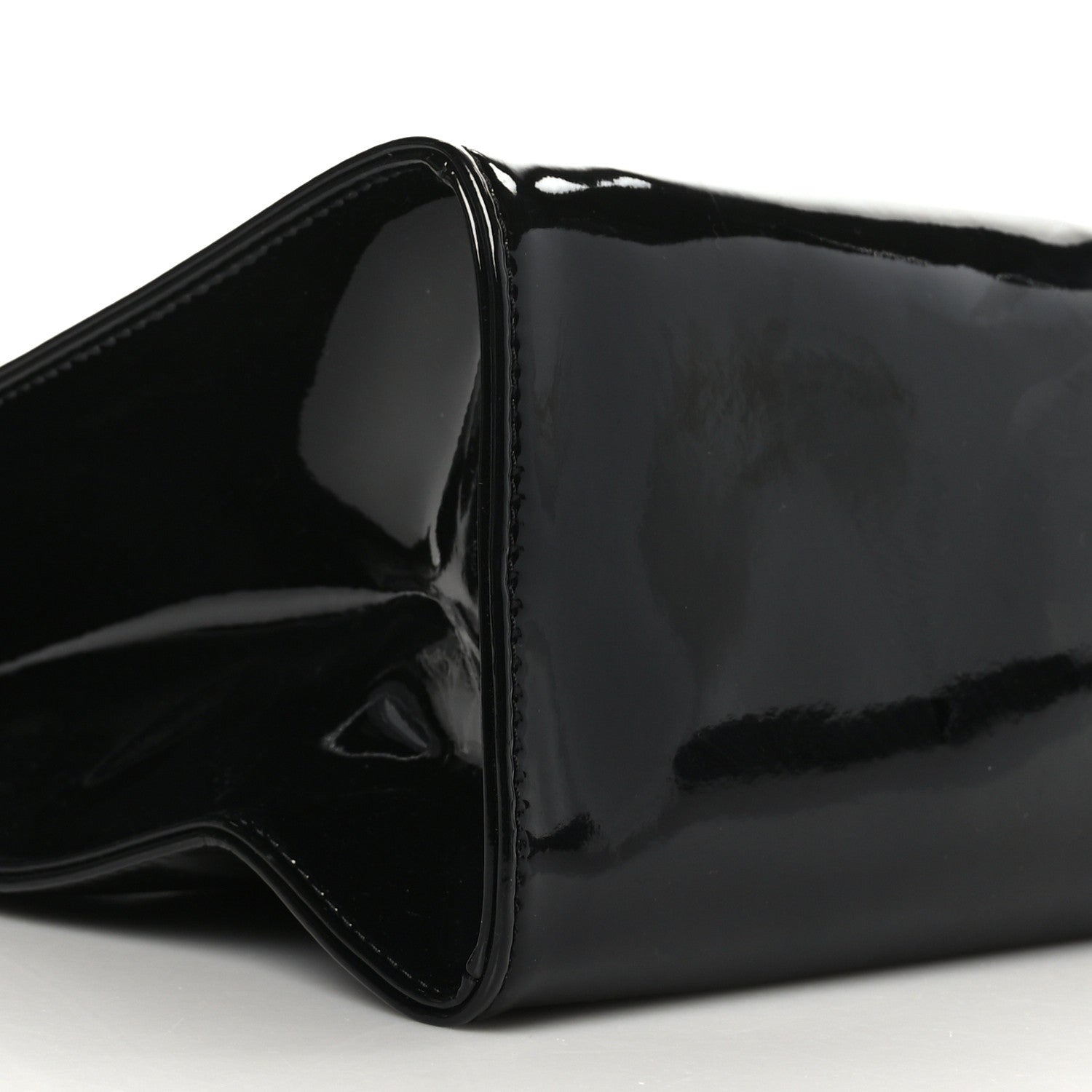 Telfar Patent Vegan Leather Medium Shopping Bag Black 7 of 8