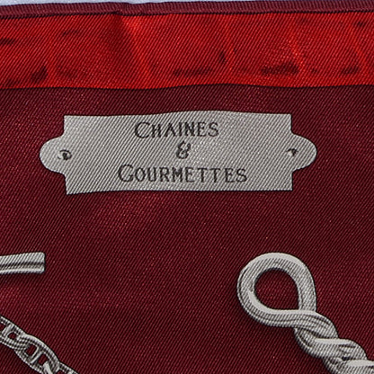 Hermes Silk Chaines Et Gourmettes Scarf 70 3 of 6