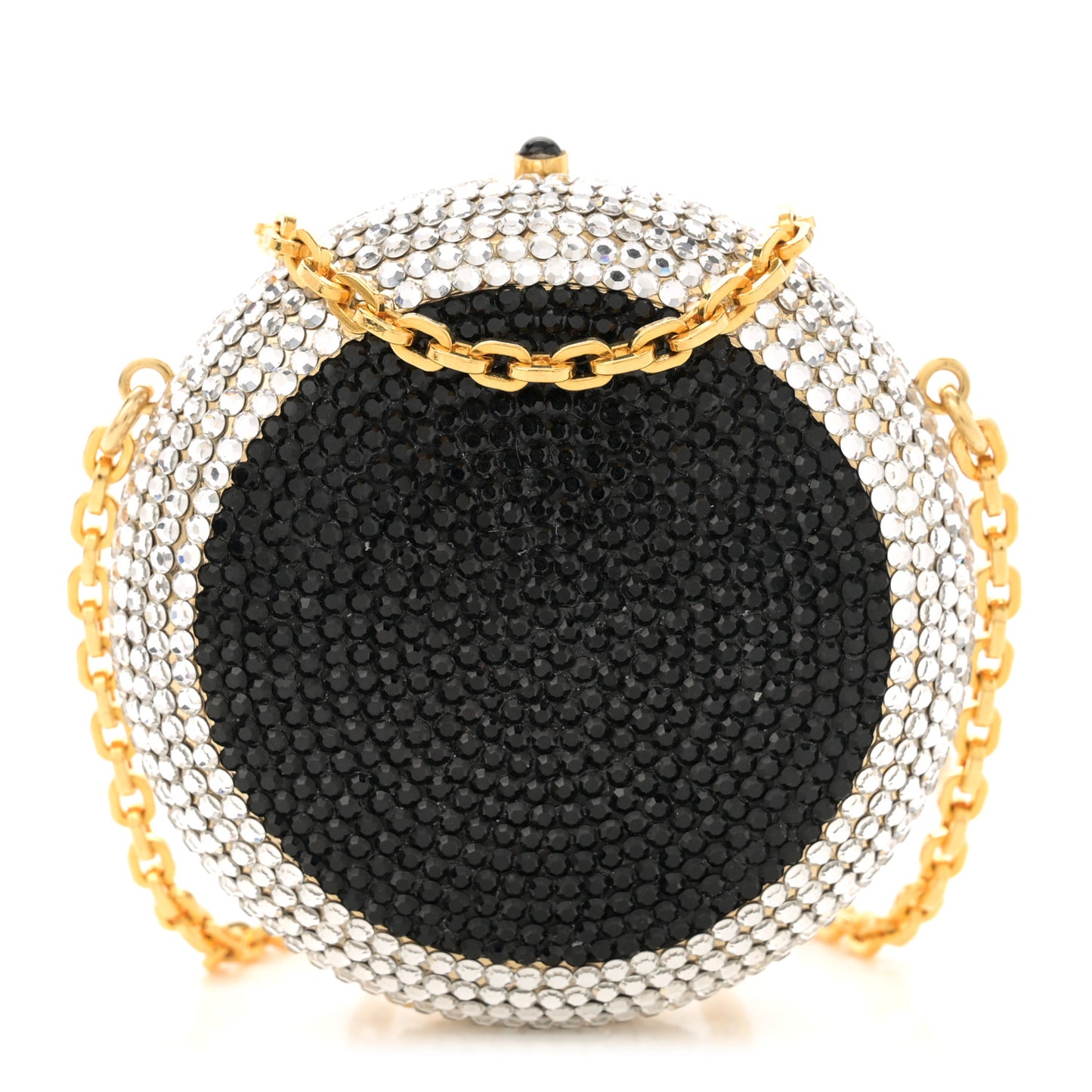 Swarovski Crystal Clutch Silver Black
