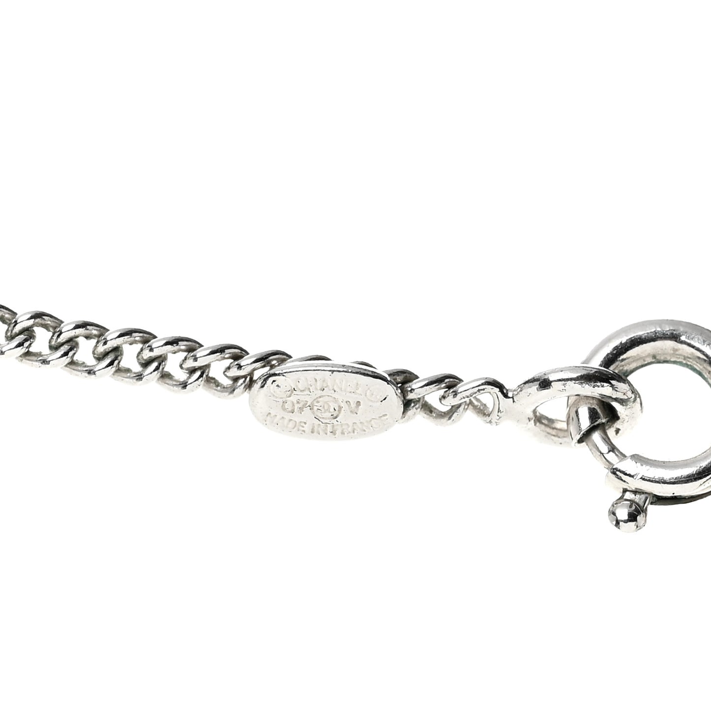 Crystal Timeless CC Necklace Silver