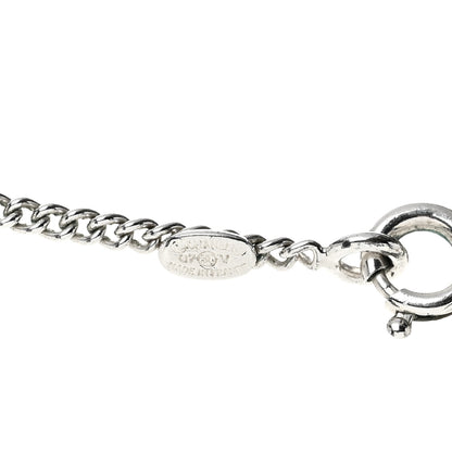 Chanel Crystal Timeless CC Necklace Silver 5 of 7