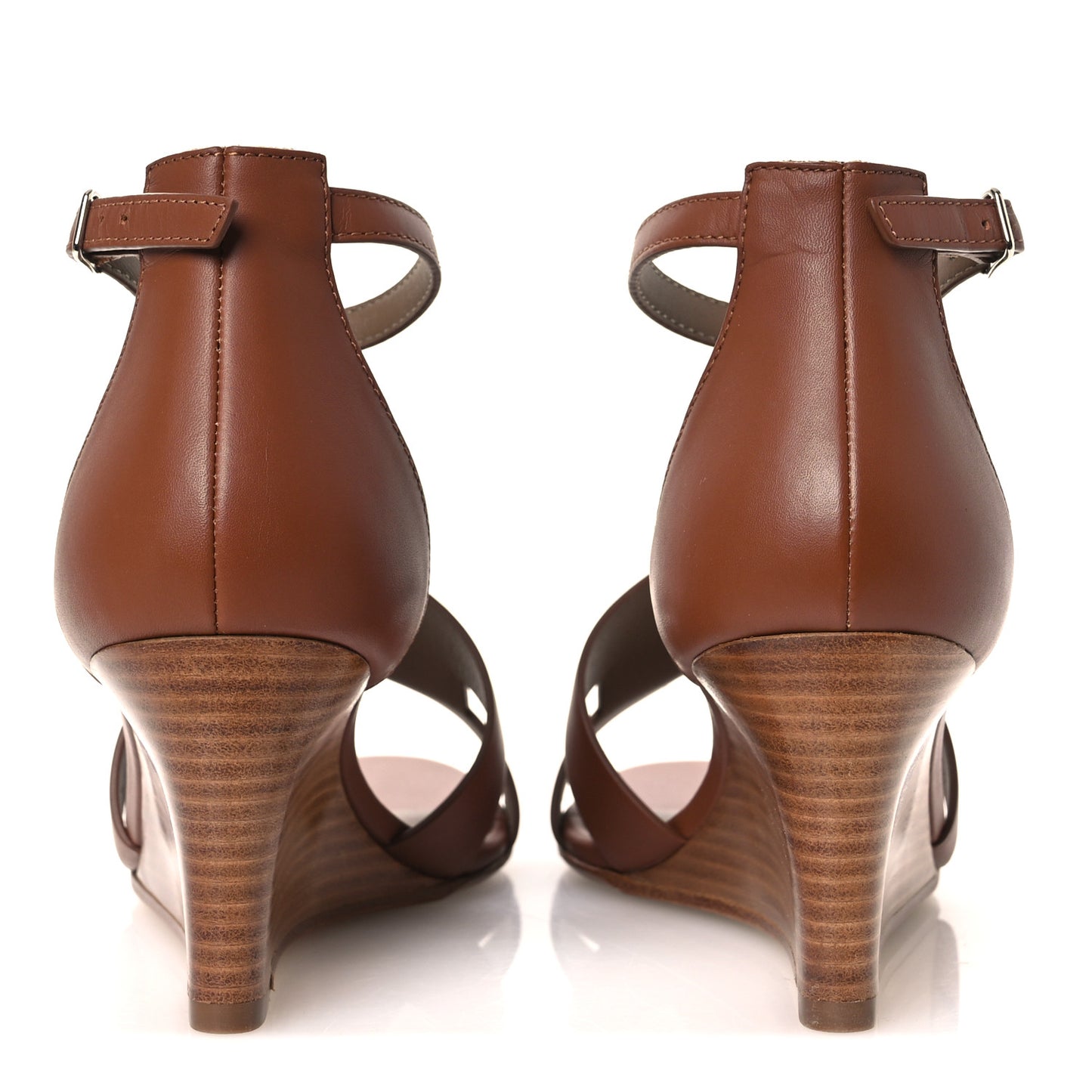 Calfskin Legend Wedge Sandals 35 Gold
