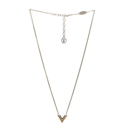 Louis Vuitton Essential V Necklace Gold 3 of 6