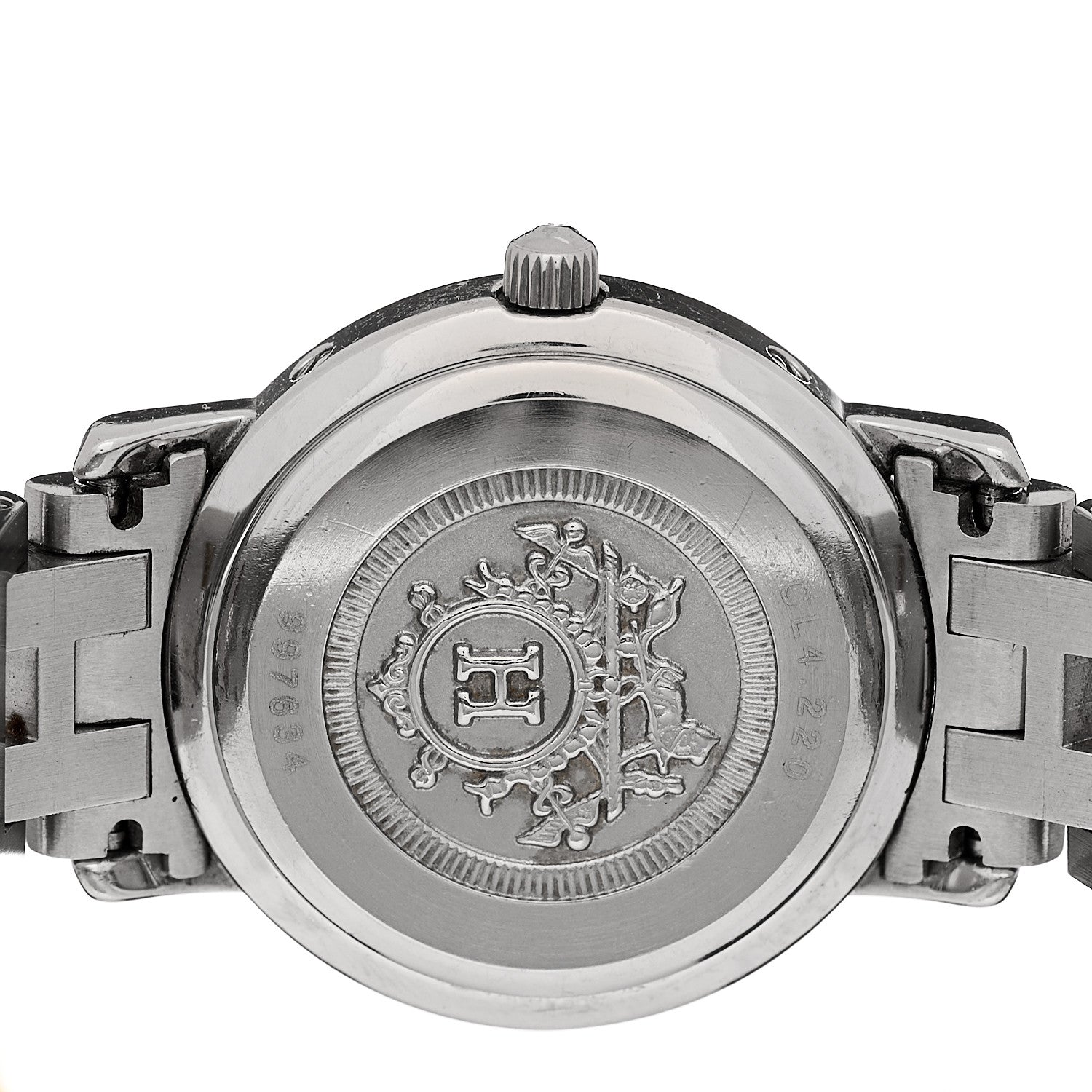 Hermes Stainless Steel 24mm Clipper Quartz Watch Gold 4 of 4