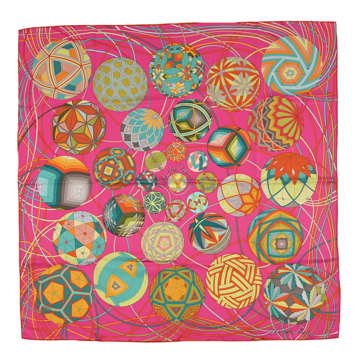 Silk L' Art Du Temari Scarf 90