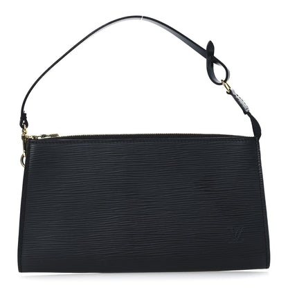 Louis Vuitton Epi Pochette Accessories 24 Black 1 of 11