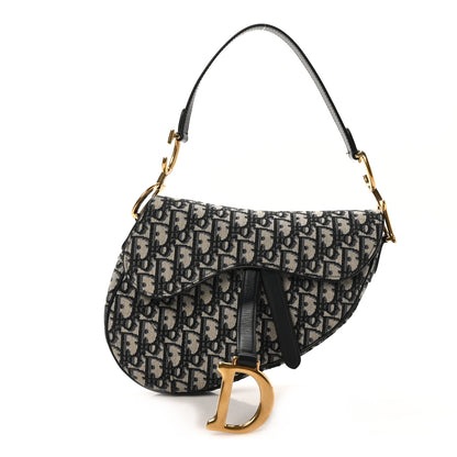 Christian Dior Oblique Saddle Bag Blue 1 of 11
