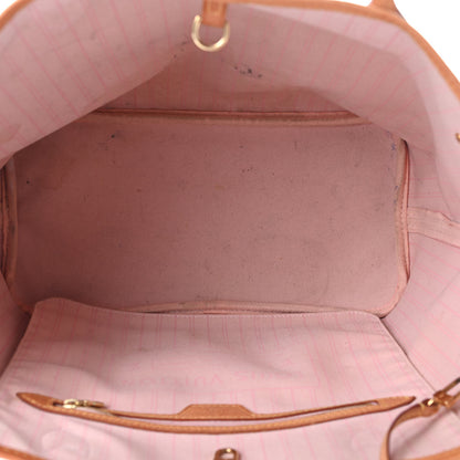 Louis Vuitton Damier Azur Neo Neverfull MM Rose Ballerine 4 of 9